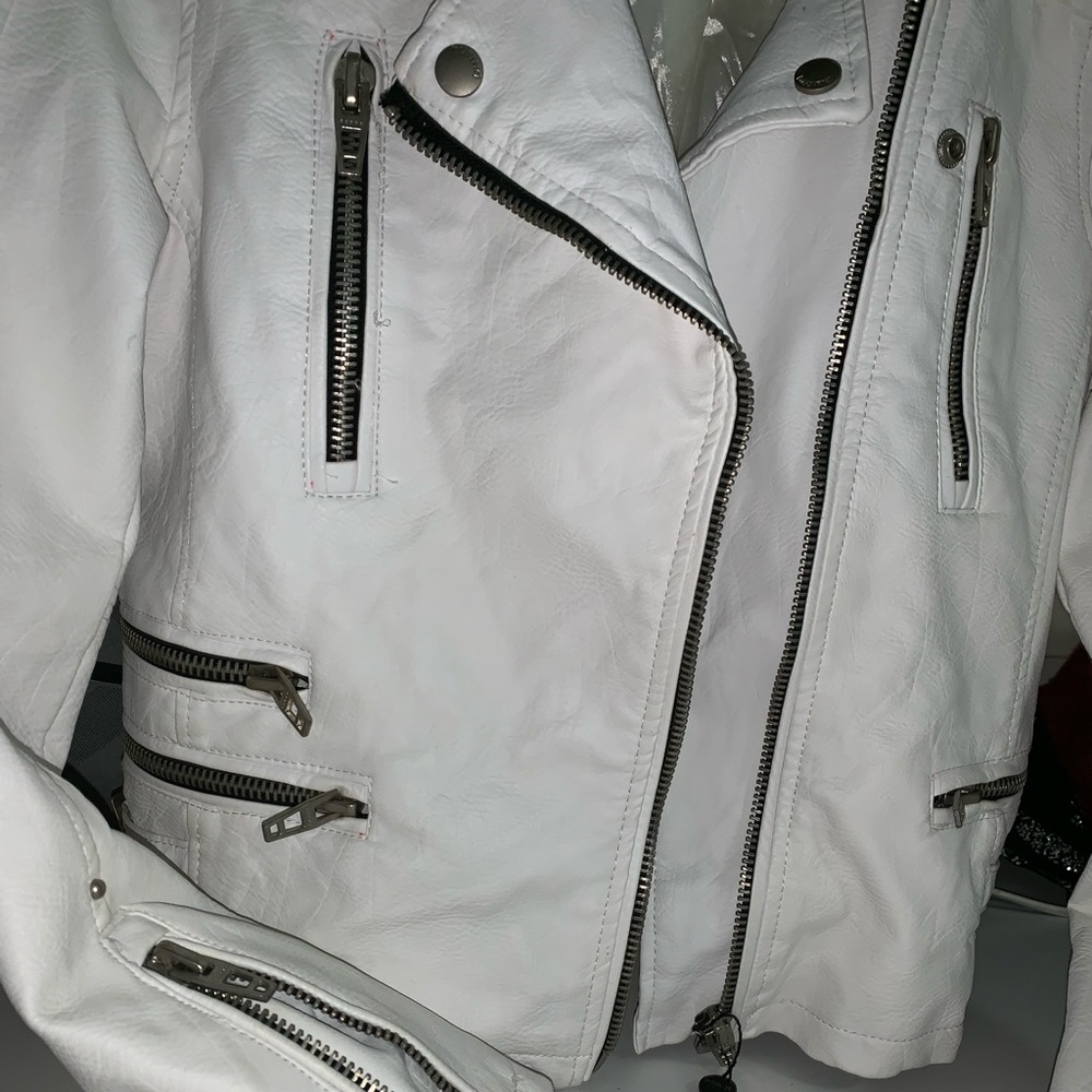 Leather jacket off white - Picture 7 of 8